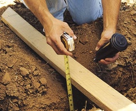 Tranchée pour arroseurs