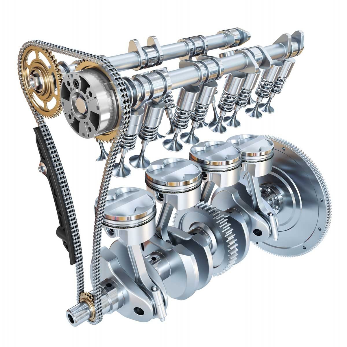 Camshaft and crankshaft system