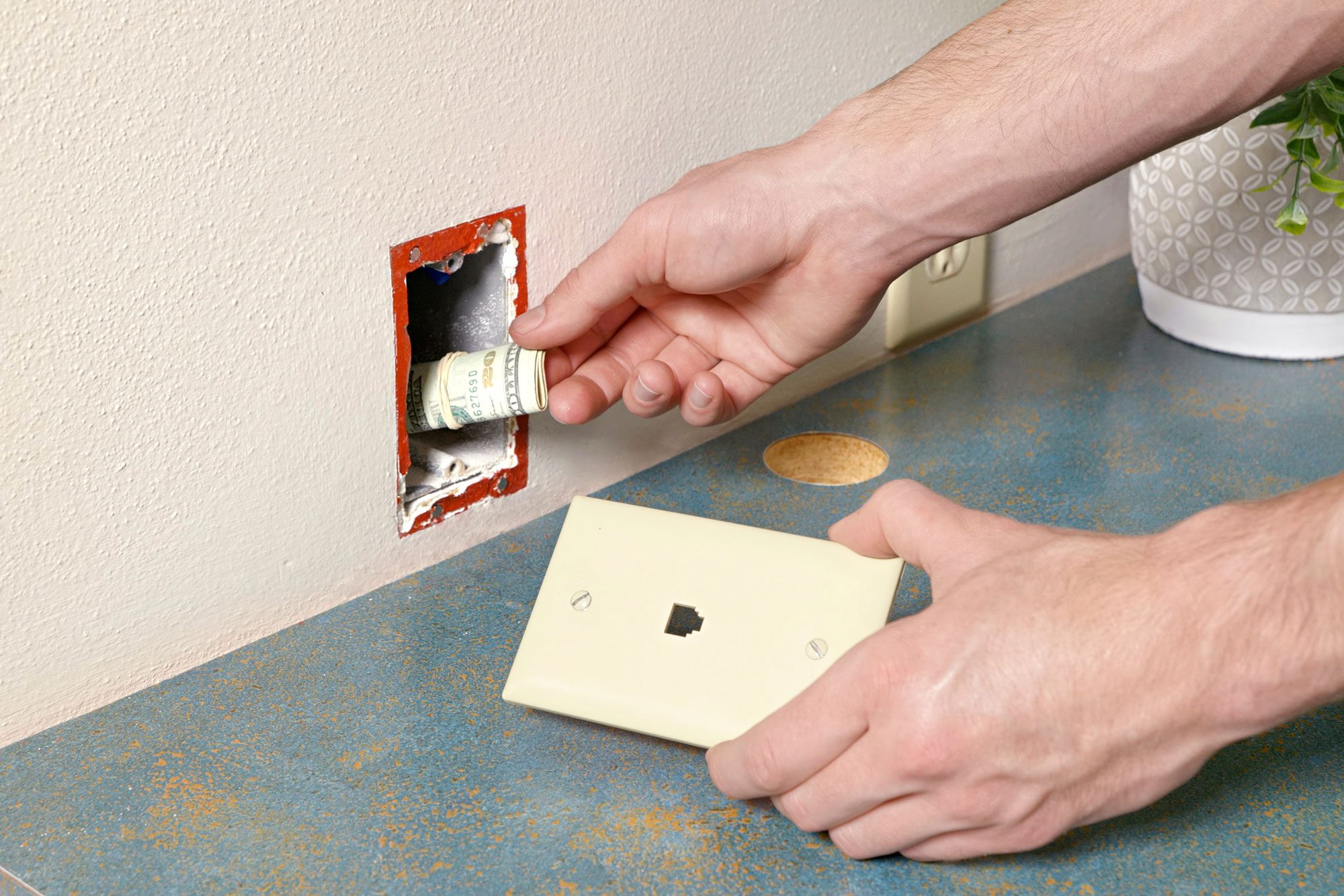 Turn Your Old Telephone Wall Jack Into a Secret Hiding Spot