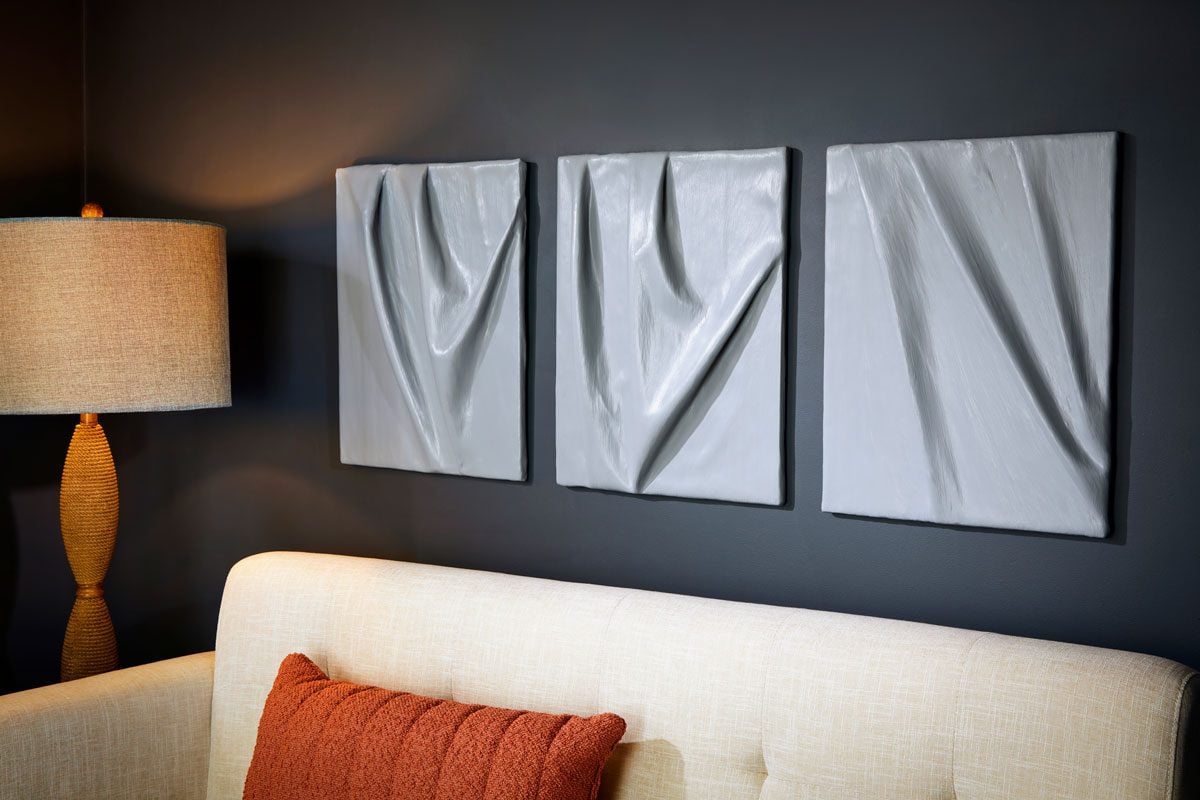 How To Make Textured Plaster Wall Art Panels