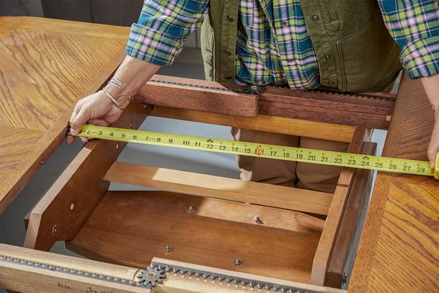 Fhm25 Table à manger à rallonge table ouverte sur mesure Md P2 10 08 3b
