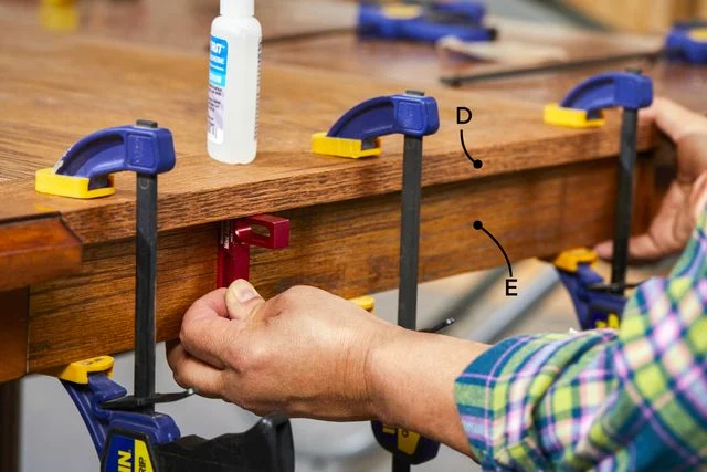 Comment faire une feuille de table à manger de remplacement Fhm25 Tablier de fixation de feuille de table à manger Md P2 10 08 14b Légendes