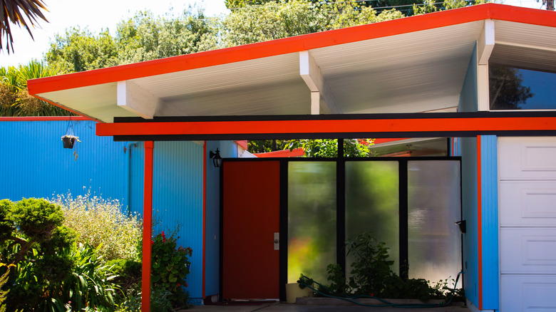 Gros plan de la maison Eichler