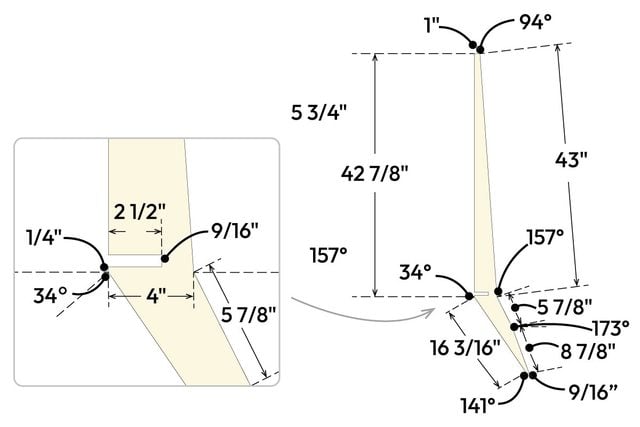 Comment construire une chaise de meuble en contreplaqué à partir d'un pied de lampe Ta2 à une seule feuille
