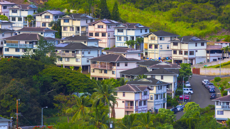 Quartier résidentiel à Hawaï