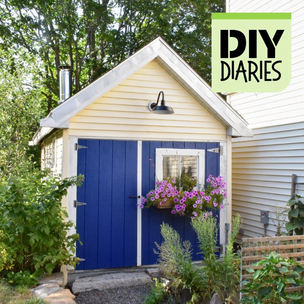 This DIYer Transformed a Crumbling 1940s Shed Into a Dream Home Office