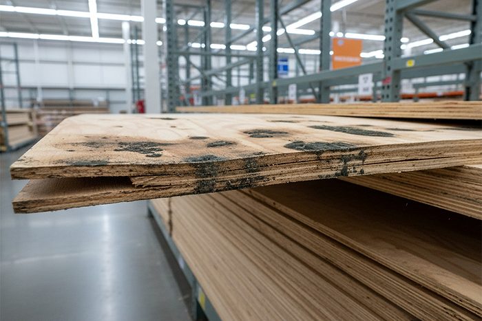 Un gros plan d'une planche de bois.