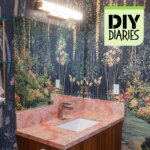 This DIYer Turned Their Ordinary Bathroom Into a Lush Secret Garden Paradise